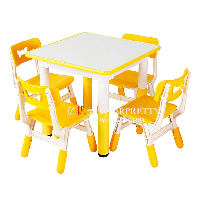 Popular  Kindergarten Nursery Furniture Plastic Table and Chairs