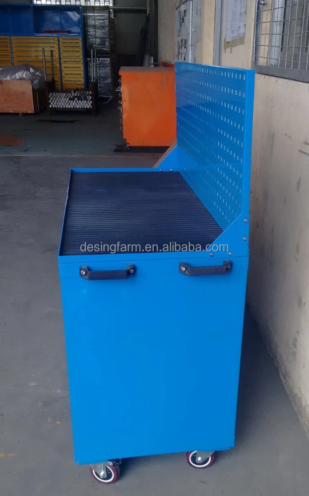 Popular mobile metal tool trolley with ironing board