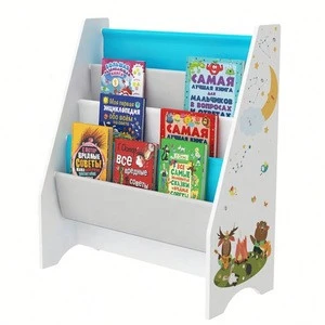Portable Children Magazine Kids Sling Book Storage Rack Bookcase Bookshelf