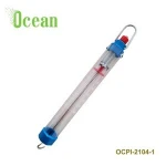 Portable Mechanical Scale Plastic Transparent Spring Scale Cylinder Dynamometer Spring Balance 25N/ 2500g with Hanging Hook