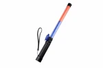 Portable multi function tripod  police rechargeable  light stick red green traffic baton
