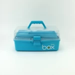 Portable plastic tool storage box with handle cosmetics case Sundry tool box Jewelry box medicine kit with locked