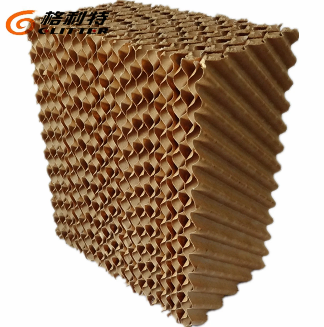 Poultry farm brown paper evaporative cooling pad for evaporative air cooler/animal husbandry/poultry farm/greenhouse