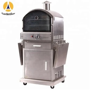 Power 16000BTU wood pellet pizza oven with CE certificate