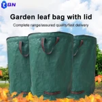 PP Plastic garden leaf bag foldable Garden Leaf Collection Waste Bag With Handles Pop Up Leaf Bag For Garbage