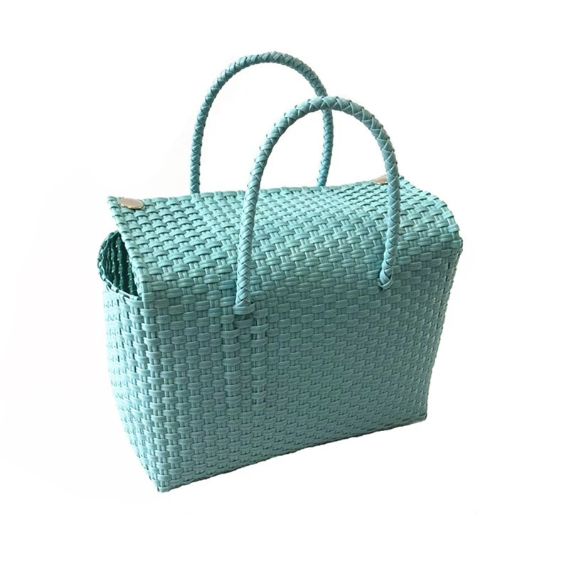 PP Straps Shopping Woven Plastic Crochet Handmade Bag