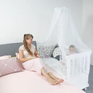 Premium Quality 3-In-1 Adjustable Baby Wooden Crib