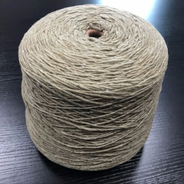 Prices 1/2.2NM 50%Wool 25%Nylon 25%Acrylic Anti-Pilling dyed spun knitting blend nep yarn