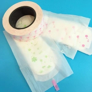 Printed Release wing paper for glue of sanitary pads raw material