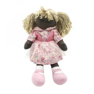 Private label unique soft black dolls for children