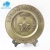 Import Profession custom design high quality 3D embossed gold silver bronze metal souvenir plate with box from China