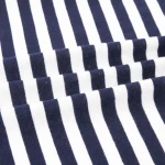 Professional keqiao suppliers yarn dyed stripe single jersey tc jersey knit fabric