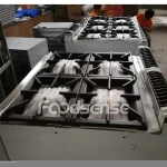 Professional Kitchen equipment Freestanding 6 burner ceramic top gas cooker range oven gas stove with oven