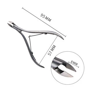 Professional sharp curved fingernail cuticle cleaning nail manicure scissors