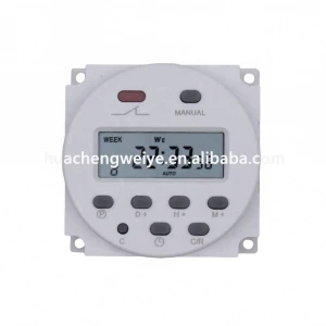 Programmable 12V d c Digital Timer Switch 16A LCD with 17-times Daily Weekly Programs