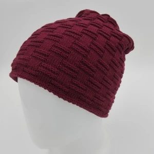 Promotion knit winter hat beanie custom hats with pom poms