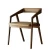 Promotion Restaurant Cafe Chair Soild ash Wood Dining Chair With PU Leather Seat