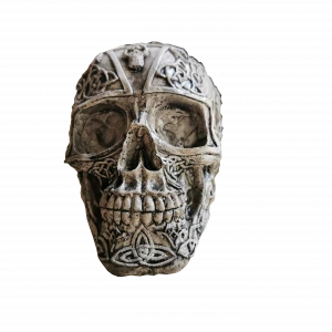 PROMOTIONAL 3D ANTIQUE WEATHERING RESIN HUMAN SKULL SKELETON HEAD HOLIDAY GIVEAWAY HALLOWEEN DECORATIVE STATUE MODELS GIFTS