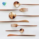 Promotional Bulk Flatware Gold Flatware set 18/10 Stainless Steel Flatware