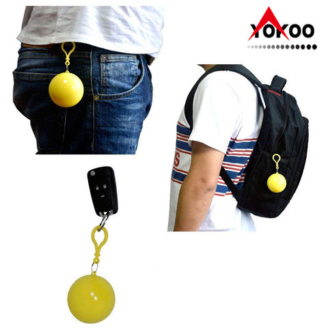 Promotional Waterproof Printed Disposable Raincoat Golf Ball Rain Poncho