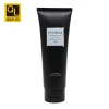 pure black tube cover 120g plastic cosmetic tubes  facial foam cleanser  private label facial cleanser face wash tube