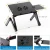 Import QIYU Portable Laptop Computer Desktop Folding Adjustable vertical Laptop Stand Tables with cooling Fans for Desk Bed Couch Sofa from China