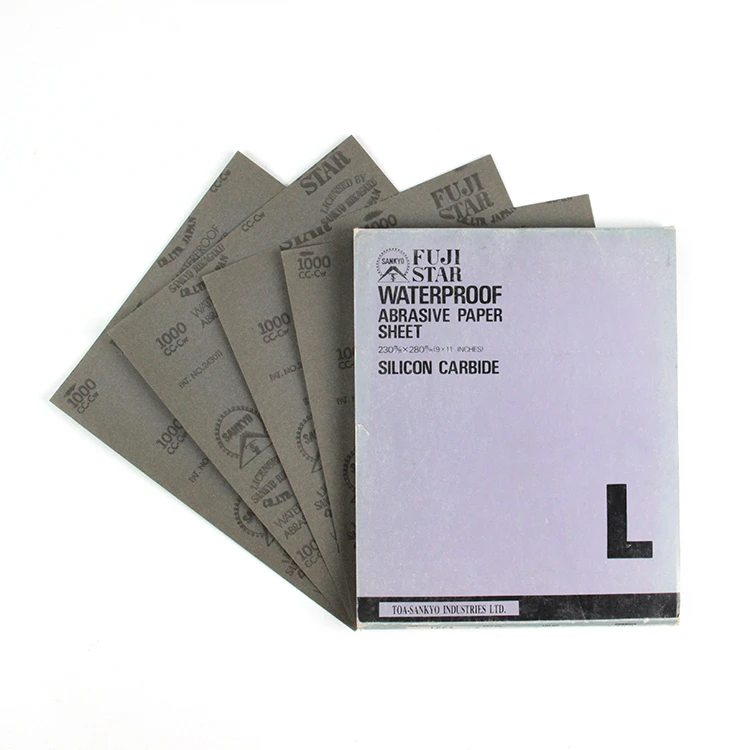 Quality Waterproof Sandpaper Wet and Dry Silicon Carbide Abrasive Sanding Paper