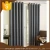 Import Readymade thermal blackout coton linen curtain in grey colour from China