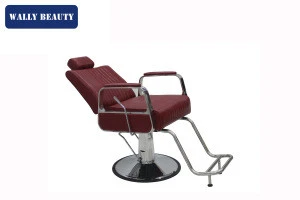 Reclinling styling chair stronger armrest red leather can change color profession salon furniture WallyBeauty WL-R8258