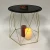 Import Recycled  wood top metal  round smart side table from China
