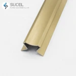 Red Copper Customized Brushed Or Mirror Anti-Fingerprint Stainless Steel Different-Shaped Tile Trims Edge