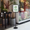 Retail Outdoor A3 Frame Clothing Store Advertising Display Stand Metal Poster Sign Holders Portable Hotel Sign Board Stand