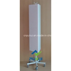 Retail Store Pop Promotion 3 Sides Pegboard Rack Metal Spinner Display (PHY203)
