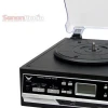 Retro Wooden Turntable Record Player Programable CD USB MP3 Play Cassette Radio Gramophone