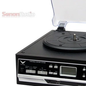 Retro Wooden Turntable Record Player Programable CD USB MP3 Play Cassette Radio Gramophone