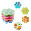 Reusable Freezer Tray with Lid  Egg Bites Mold for Pot Accessories Silicone Baby Food Storage Container
