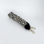 Rhombus Bag Strap (Black/White)