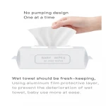 RO pure water soft baby wipes 80pcs spunlaced nonwoven fabric  wipes organic for baby