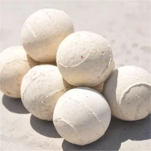 Rongsheng 65% High Alumina refractory ceramic balls High temperature resistance Heat Storage ceramic ball