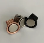 Round Strong Magnetic Metal Steel Spring Pen Holder for fridge