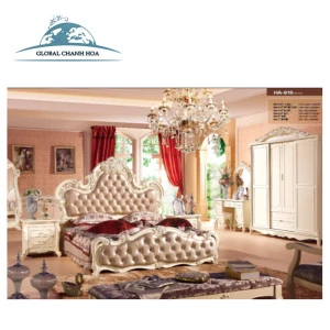 Royal luxury wooden bedroom furniture GZH-HA916