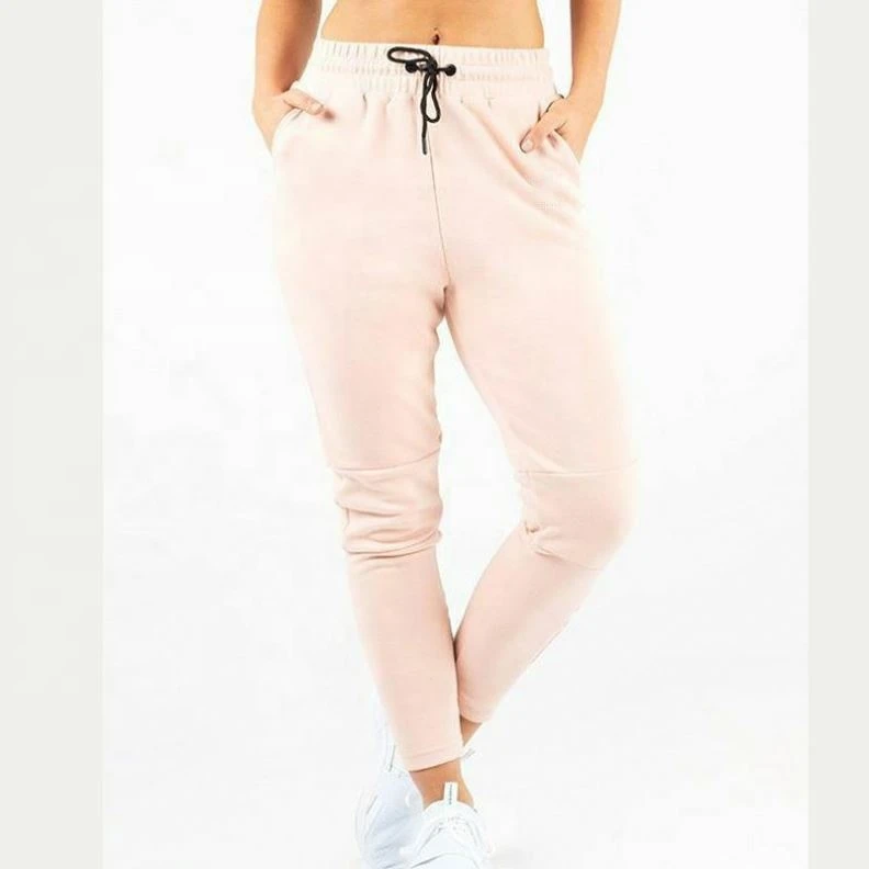Rubber Printed Womens Tapered Fit Track Pants Gym Joggers Wholesale