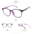 Import S813 round ultra light TR90 flat mirrornew anti-blue computer fashion glasses frame from China