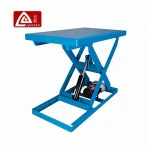 Scissors type hydraulic lifting work platform