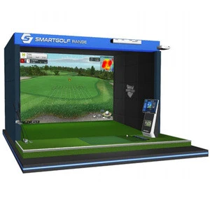 Screen Golf Simulator SMART GOLF (Full HD Screen &amp;  Unique realistic course composition &amp;  Mobile app configuration)