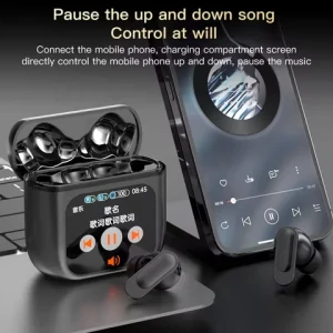 Se60 Tws Earphones Anc Enc Lcd Touch Screen True Wireless Earphones With Noise Cancelling Sport Earbuds Se 60