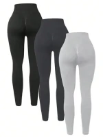 Seamless Scrunch Butt Peach Hip Gym Leggings Knitted Scrunch Soft High Waist Seamless Squat Proof Yoga Leggings For Women