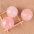 Import Semi-Precious Stone Healing Sphere Rose Quartz Ball High Polished 40mm-50mm from China