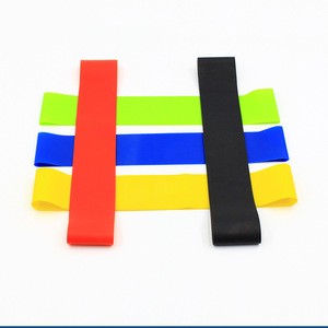 set 5 or 4 high quality latex exercise band loops for habilitation exercises
