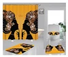 Shower Curtain Waffle Weave Fabric Modern Eco-friendly